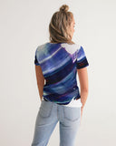 Small Frame V-Neck Tee - Clouds of Color