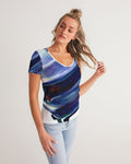 Small Frame V-Neck Tee - Clouds of Color